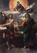 DOSSI, Dosso The Virgin Appearing to Sts John the Baptist and John the Evangelist dfg oil painting reproduction